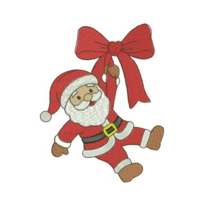 Santa with bow