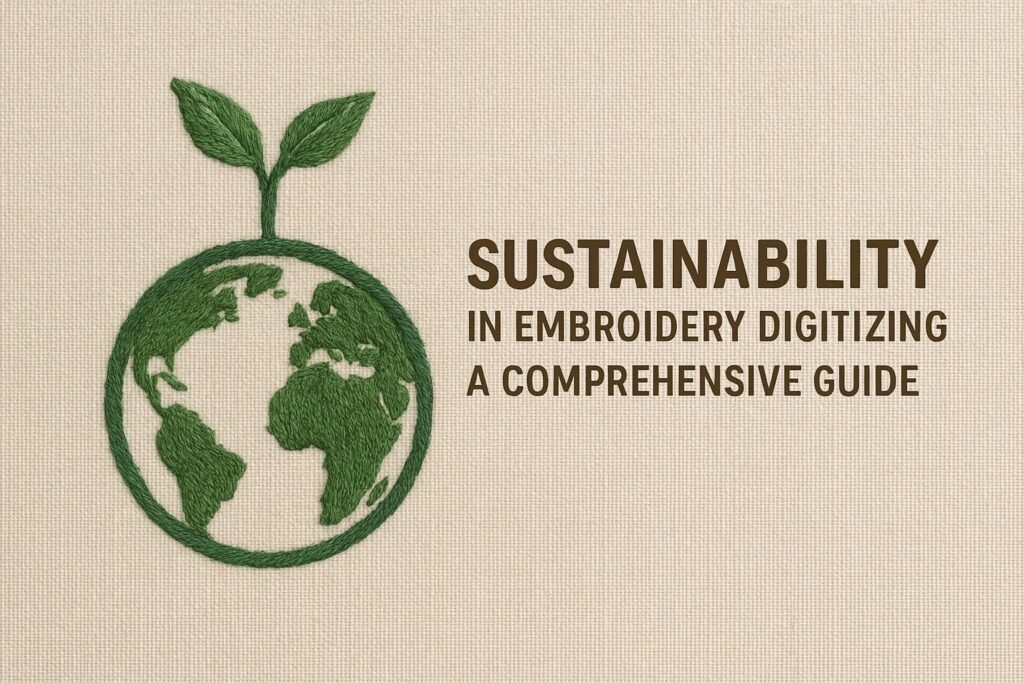 Sustainable Embroidery Digitizing for a Greener Future