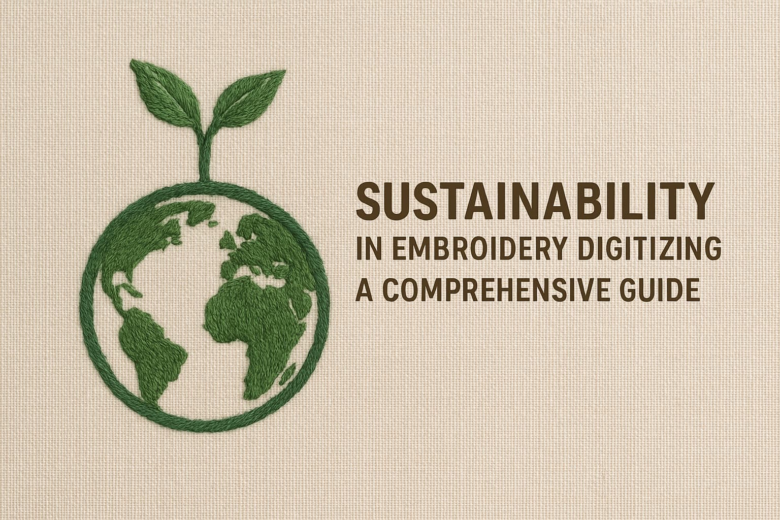 Sustainable Embroidery Digitizing for a Greener Future